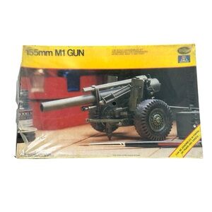 155mm M1 Gun Model Kit - Vintage Testors Italeri